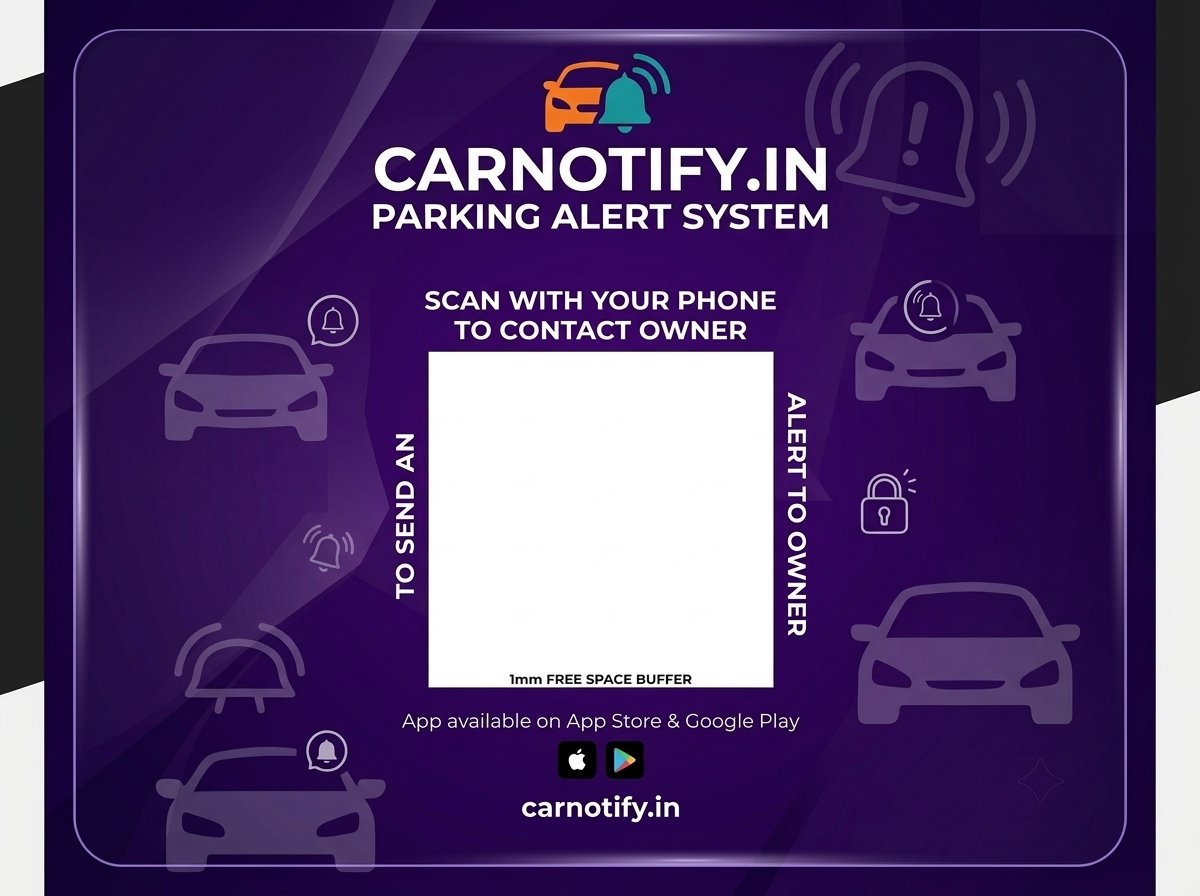 Purple Card CarNotify sticker